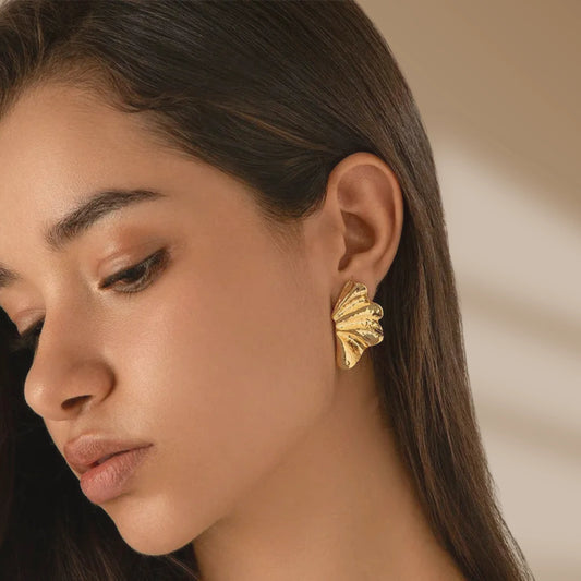 Maple Leaf Stud Earrings